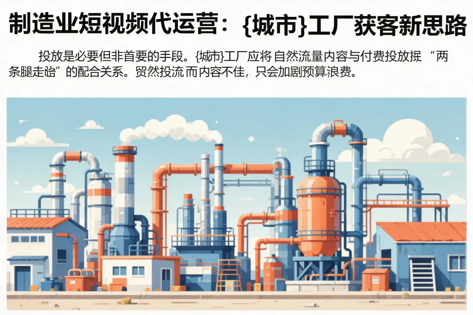 制造业短视频代运营:淮安区工厂获客新思路